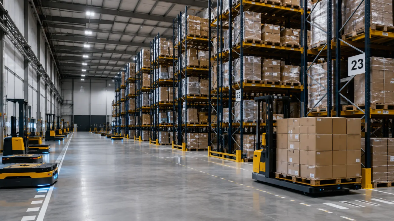 automatizar un almacén industrial